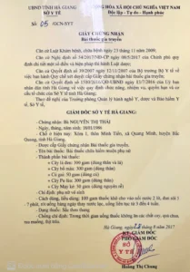 giay chung nhan bai thuoc gia truyen
