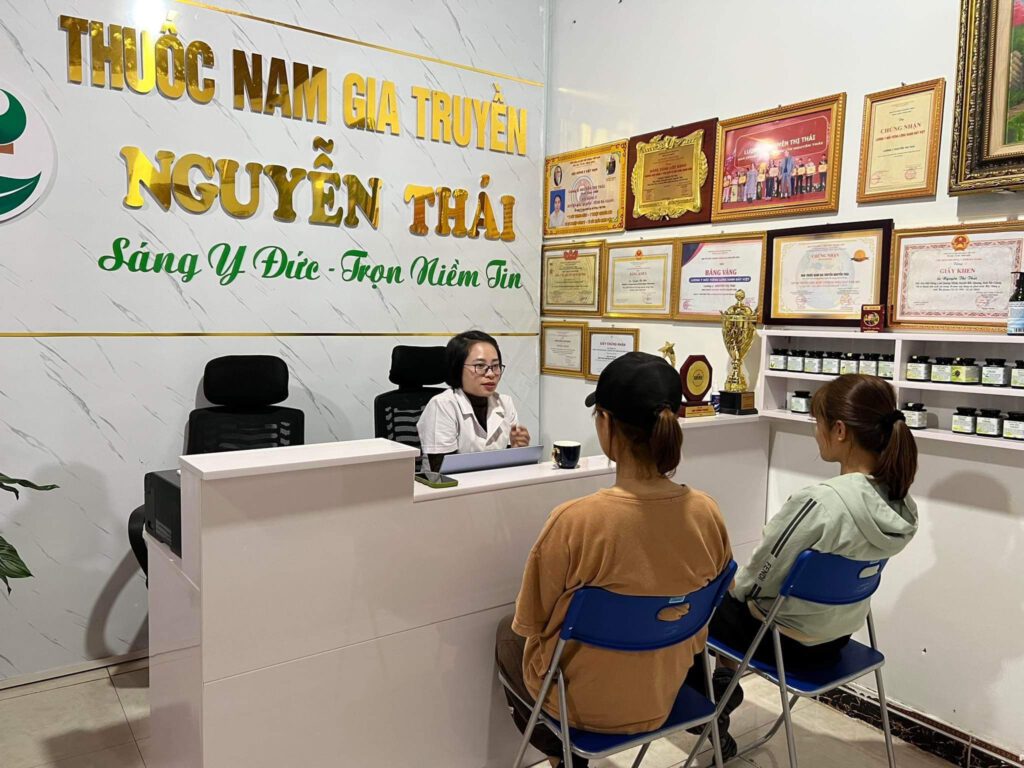 Phòng chẩn trị Nguyễn Thái - nơi hỗ trợ điều trị vô sinh nam nữ bằng thuốc nam gia truyền uy tín (Ảnh: Nguồn Phòng khám Nguyễn Thái)