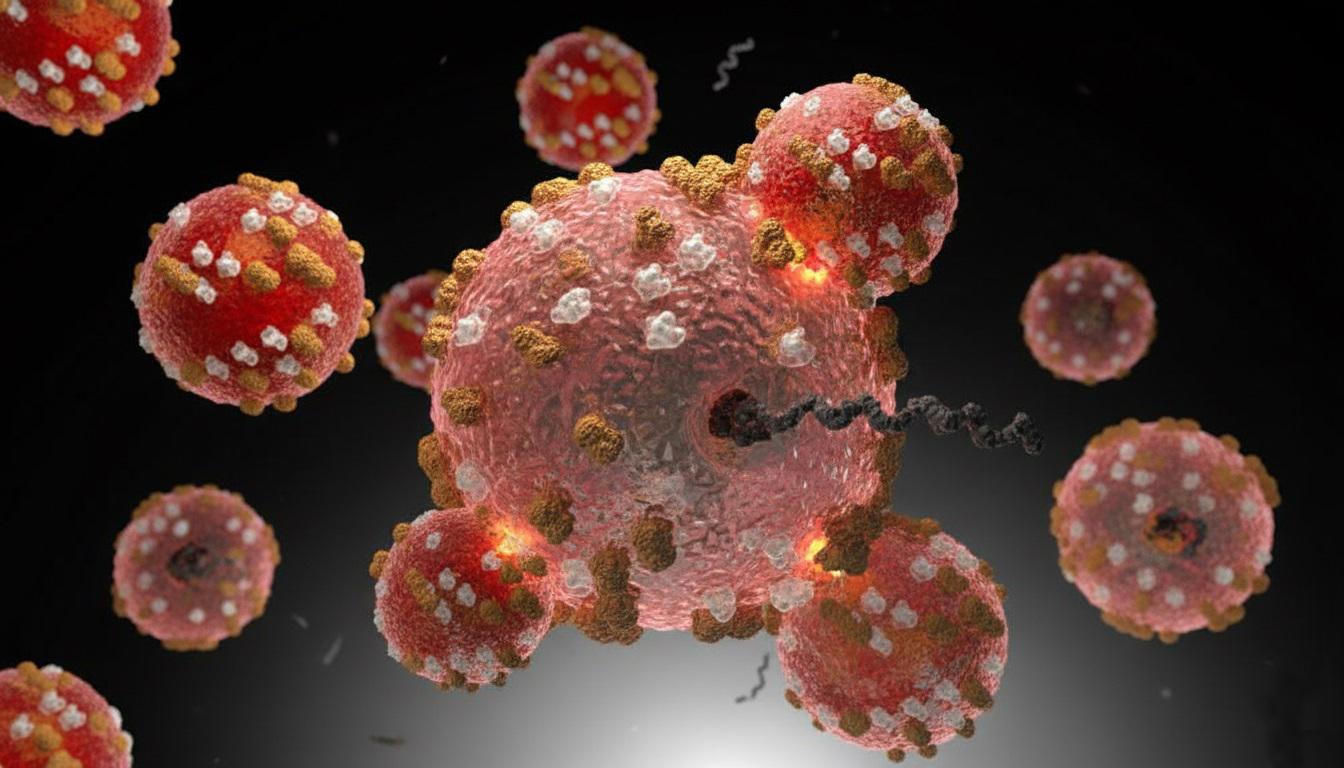 Nguy cơ & Biến chứng vô sinh của bệnh quai bị 7 Virus quai bị tấn công tinh hoàn, gây viêm và tổn thương (Ảnh: Sưu tầm internet)